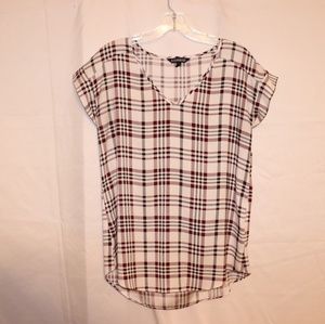 Express plaid blouse